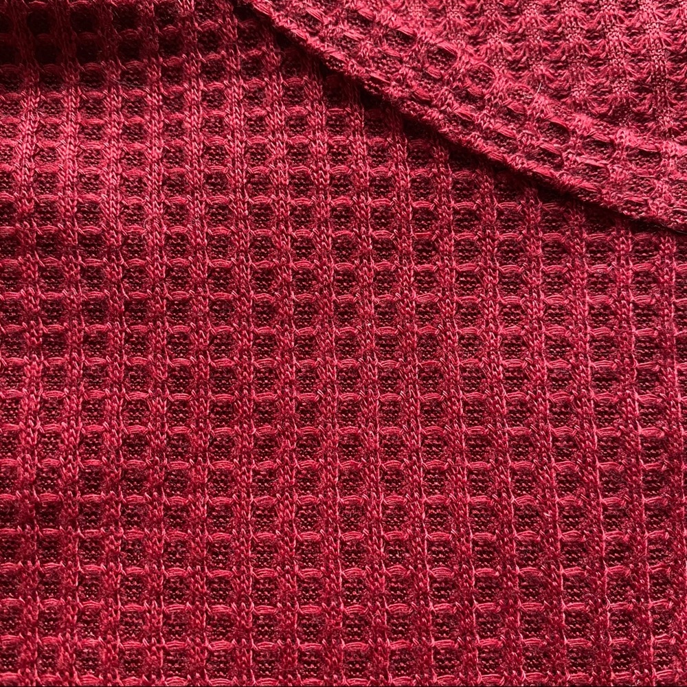 Red Cold-Shoulder Blouse - Picture 4 of 5